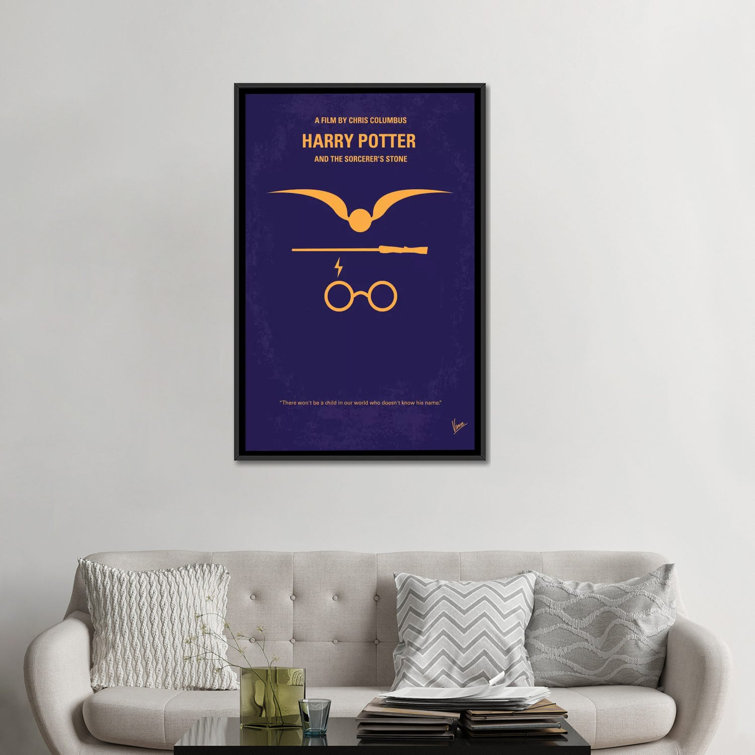 Harry Potter And The Sorcerer's Stone Minimal Movie Poster by Chungkong  Gallery-Wrapped Canvas Giclée